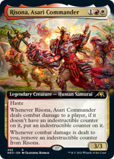 Risona, Asari Commander (Extended Art) [Kamigawa: Neon Dynasty] | Gate City Games LLC