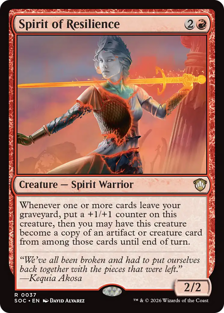 Spirit of Resilience [Secrets of Strixhaven Commander] | Gate City Games LLC