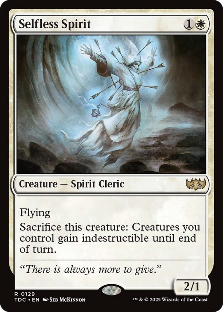 Selfless Spirit [Tarkir: Dragonstorm Commander] | Gate City Games LLC