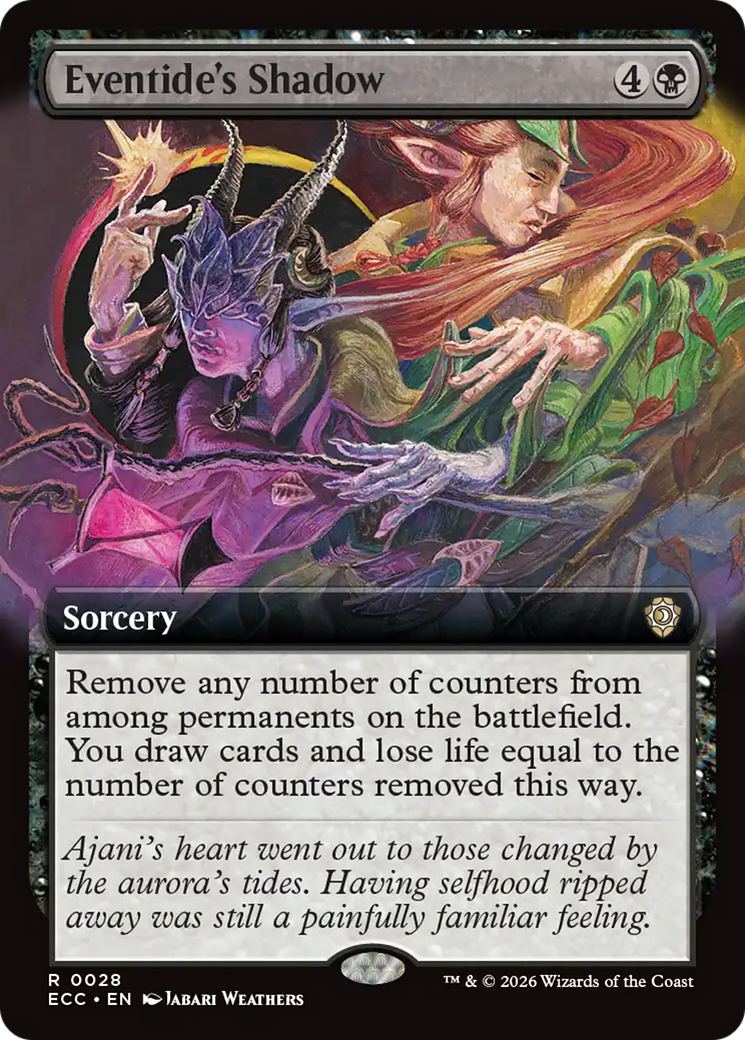 Eventide's Shadow (Extended Art) [Lorwyn Eclipsed Commander] | Gate City Games LLC
