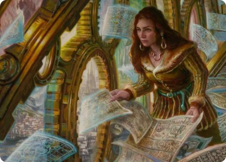 Cartographer's Survey Art Card [Innistrad: Crimson Vow Art Series] | Gate City Games LLC