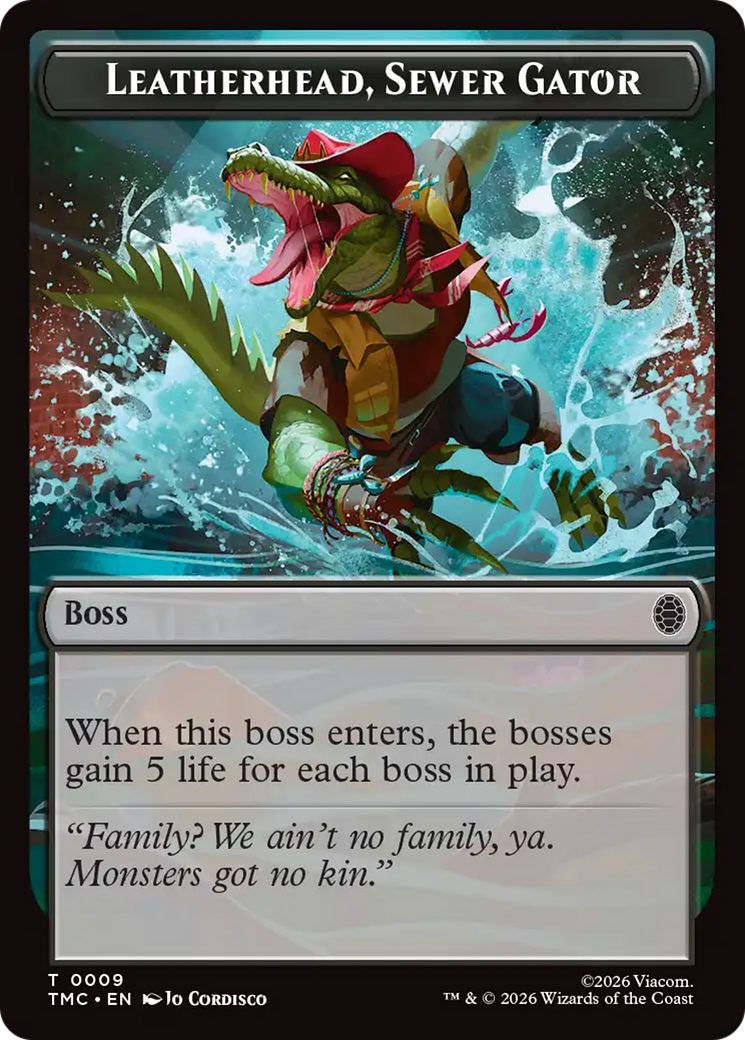 Leatherhead, Sewer Gator [Teenage Mutant Ninja Turtles Commander Tokens] | Gate City Games LLC
