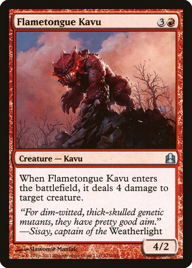 Flametongue Kavu [Commander 2011] | Gate City Games LLC