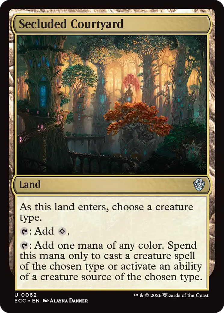 Secluded Courtyard [Lorwyn Eclipsed Commander] | Gate City Games LLC