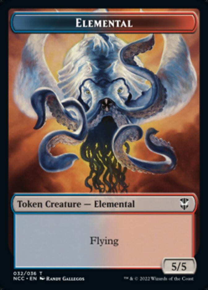 Elemental (032) // Rogue Double-Sided Token [Streets of New Capenna Commander Tokens] | Gate City Games LLC
