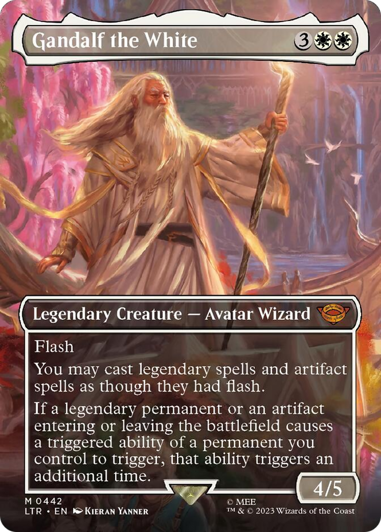 Gandalf the White (Borderless Alternate Art) [The Lord of the Rings: Tales of Middle-Earth] | Gate City Games LLC