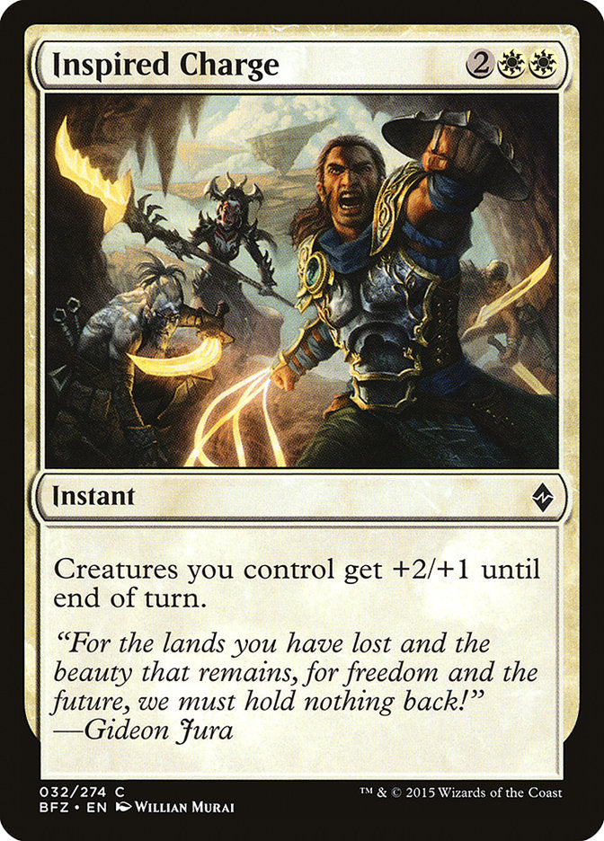 Inspired Charge [Battle for Zendikar] | Gate City Games LLC