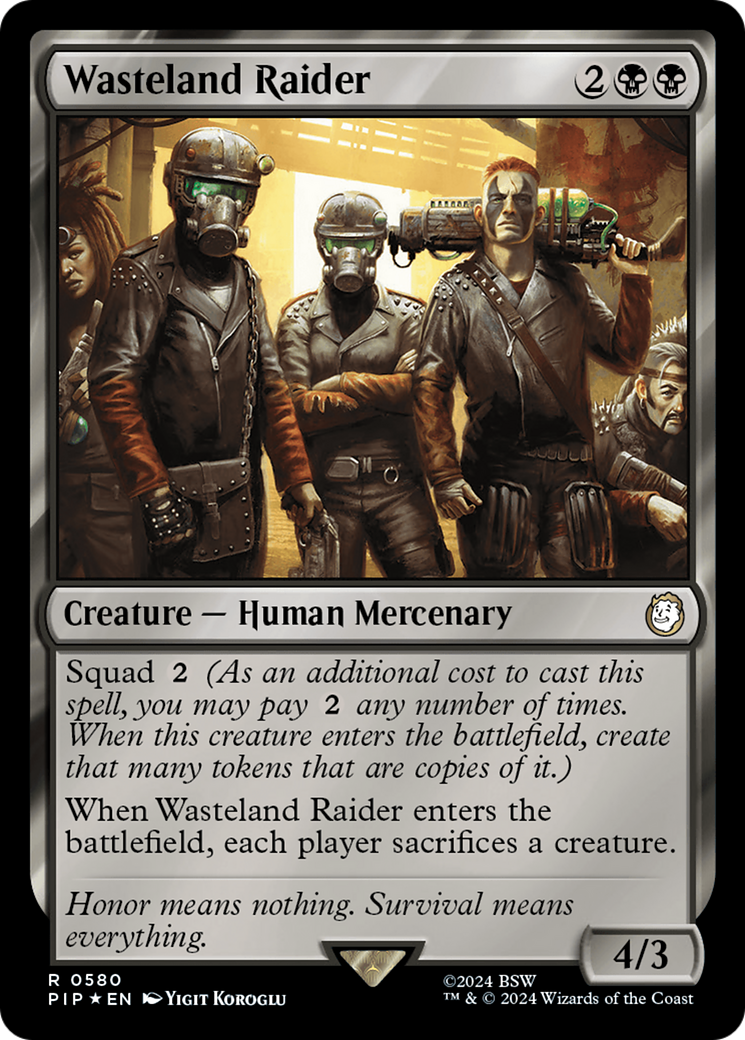 Wasteland Raider (Surge Foil) [Fallout] | Gate City Games LLC