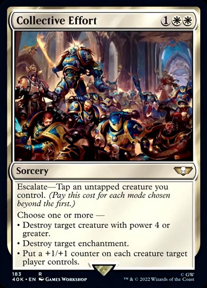 Collective Effort (Surge Foil) [Warhammer 40,000] | Gate City Games LLC
