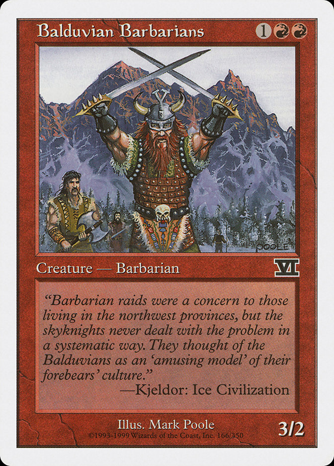 Balduvian Barbarians [Classic Sixth Edition] | Gate City Games LLC