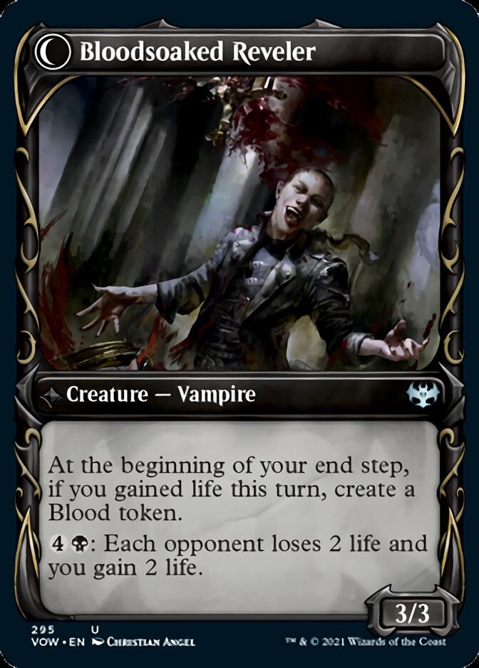 Restless Bloodseeker // Bloodsoaked Reveler (Showcase Fang Frame) [Innistrad: Crimson Vow] | Gate City Games LLC
