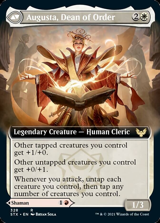 Plargg, Dean of Chaos // Augusta, Dean of Order (Extended Art) [Strixhaven: School of Mages] | Gate City Games LLC