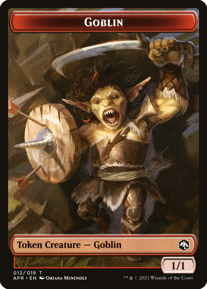 Goblin (012) // Blood (017) Double-Sided Token [Challenger Decks 2022 Tokens] | Gate City Games LLC