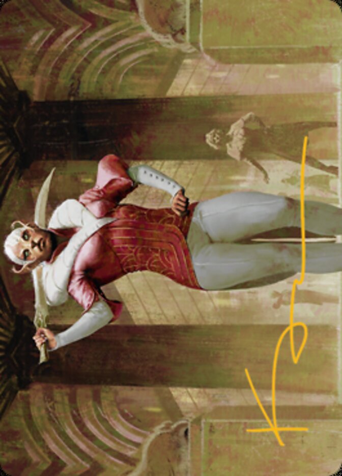 Mage's Attendant Art Card (Gold-Stamped Signature) [Streets of New Capenna Art Series] | Gate City Games LLC