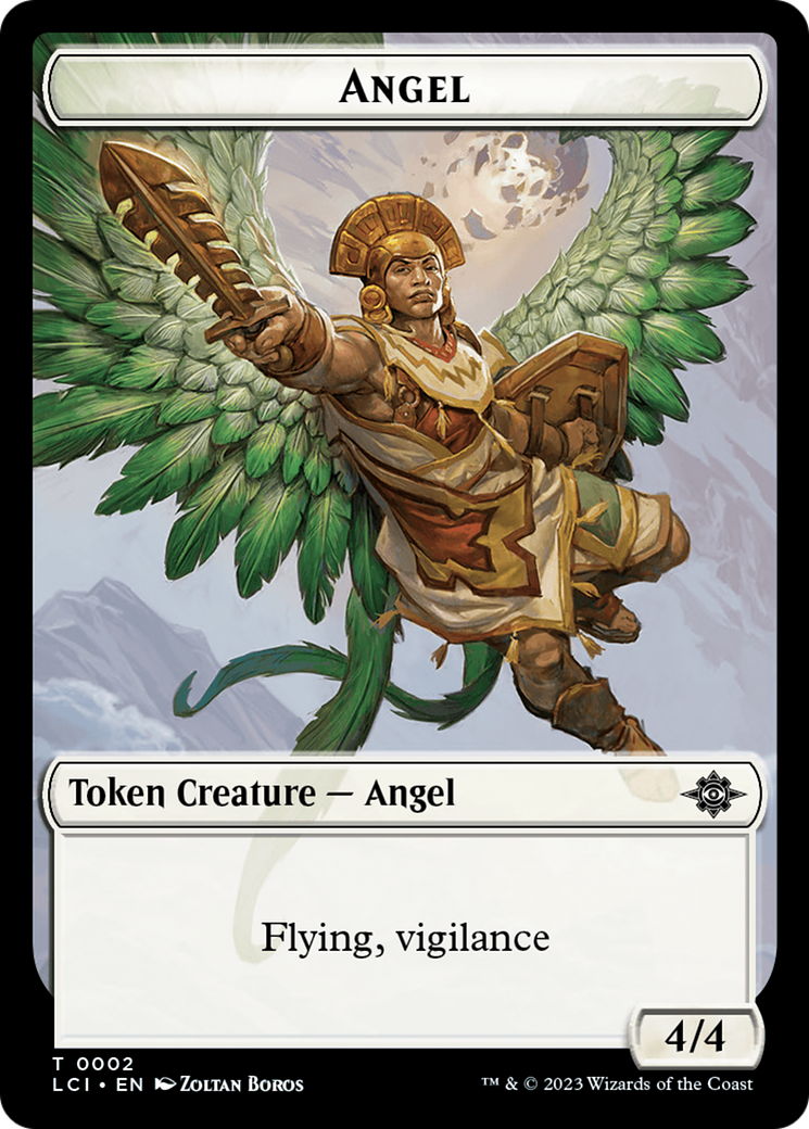 Angel Token [The Lost Caverns of Ixalan Tokens] | Gate City Games LLC