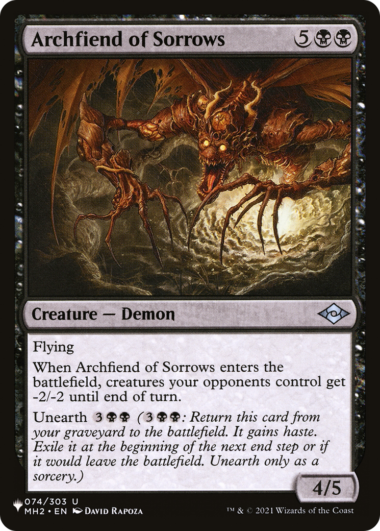 Archfiend of Sorrows [The List Reprints] | Gate City Games LLC