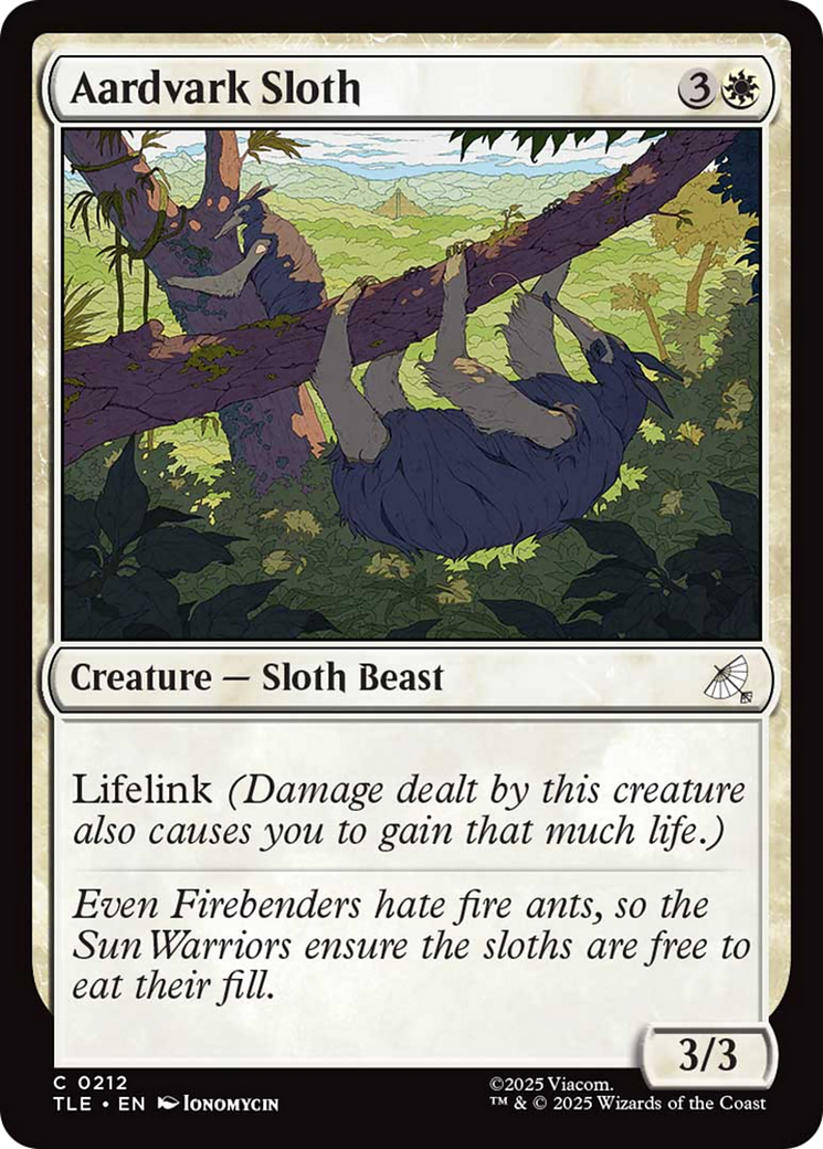 Aardvark Sloth [Avatar: The Last Airbender: Eternal-Legal] | Gate City Games LLC