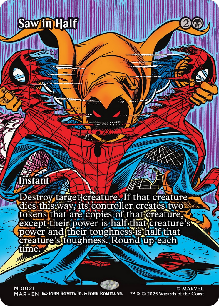 Saw in Half (Borderless) [Marvel's Spider-Man: Eternal-Legal] | Gate City Games LLC