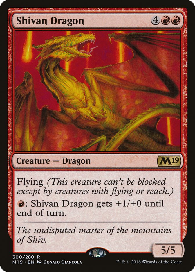 Shivan Dragon [Core Set 2019] | Gate City Games LLC