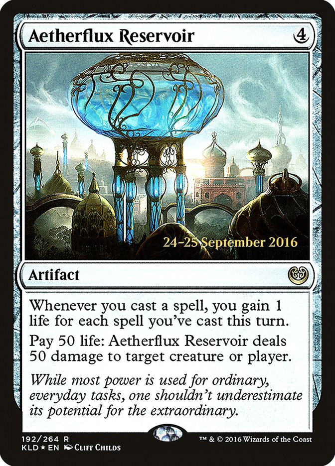 Aetherflux Reservoir [Kaladesh Prerelease Promos] | Gate City Games LLC