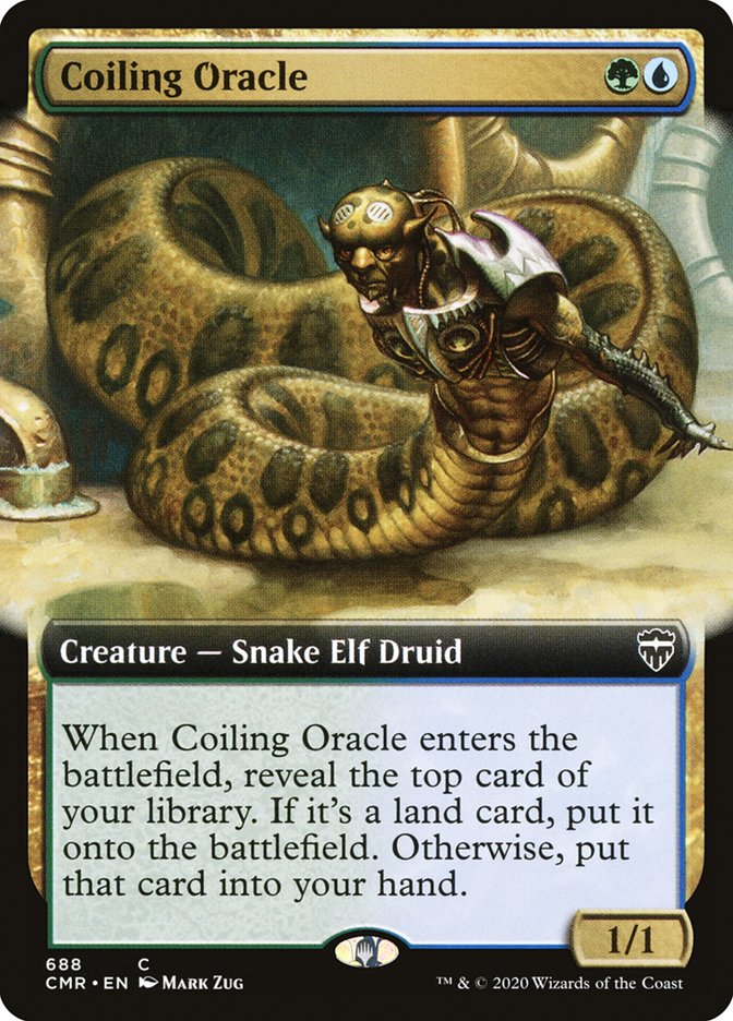 Coiling Oracle (Extended Art) [Commander Legends] | Gate City Games LLC