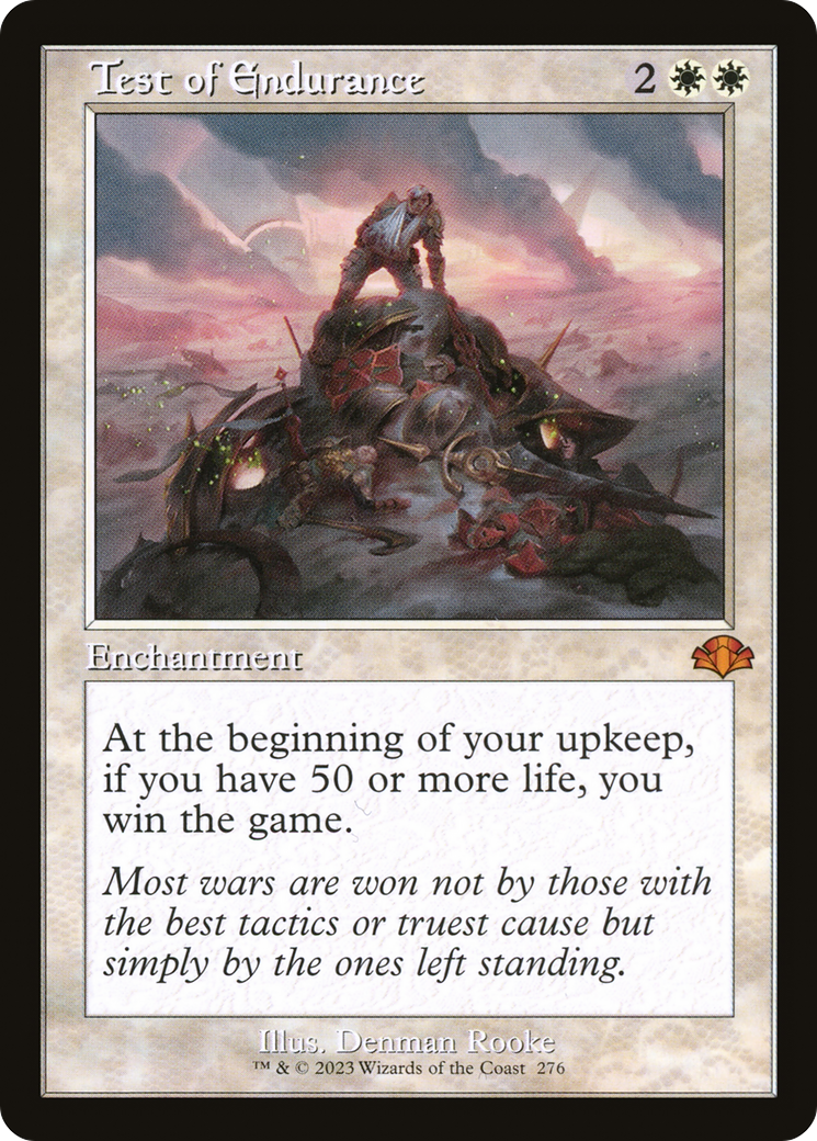 Test of Endurance (Retro) [Dominaria Remastered] | Gate City Games LLC