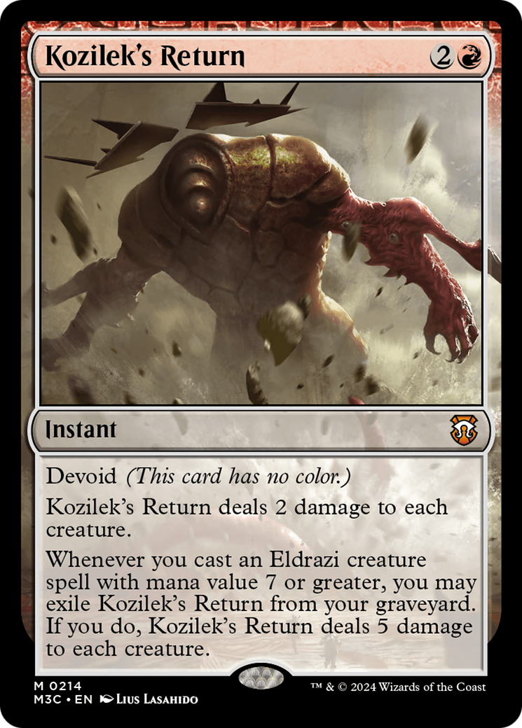 Kozilek's Return (Ripple Foil) [Modern Horizons 3 Commander] | Gate City Games LLC