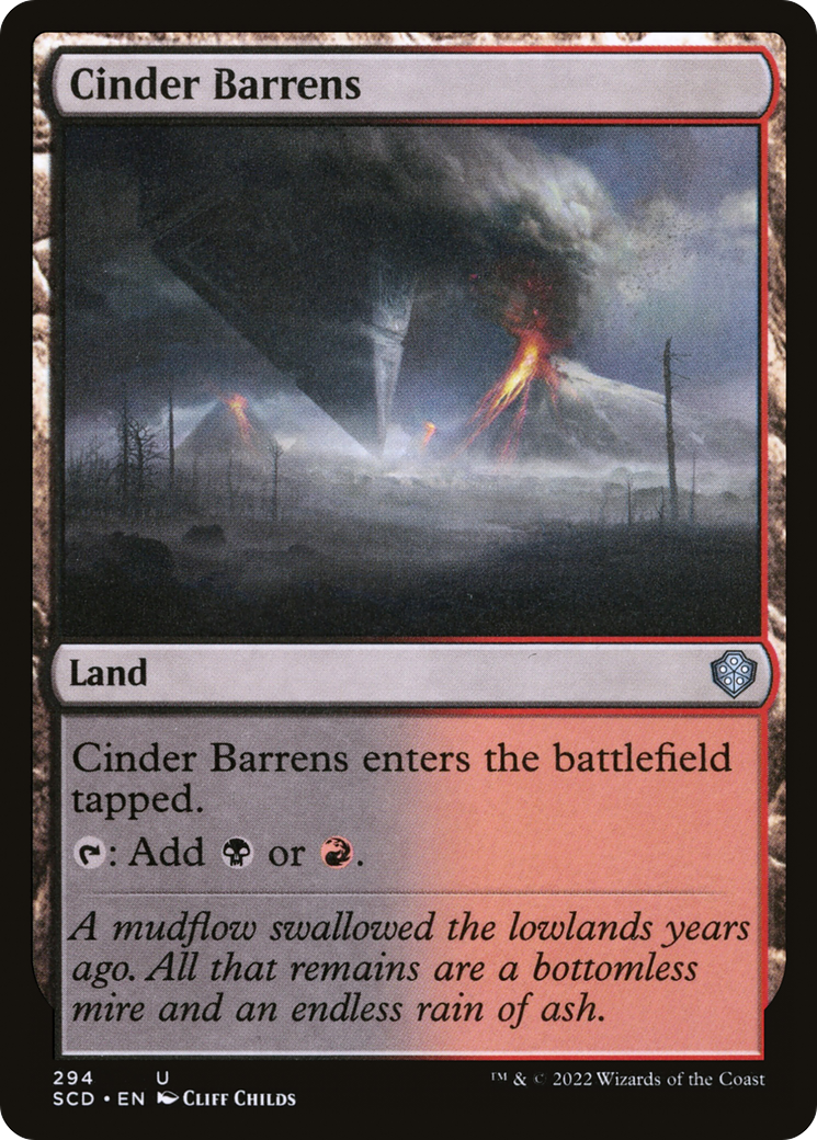 Cinder Barrens [Starter Commander Decks] | Gate City Games LLC