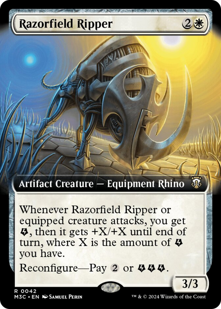 Razorfield Ripper (Extended Art) (Ripple Foil) [Modern Horizons 3 Commander] | Gate City Games LLC