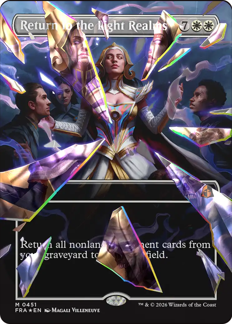 Return to the Light Realms (Borderless) (Facet Foil) (0415) [Reality Fracture] | Gate City Games LLC