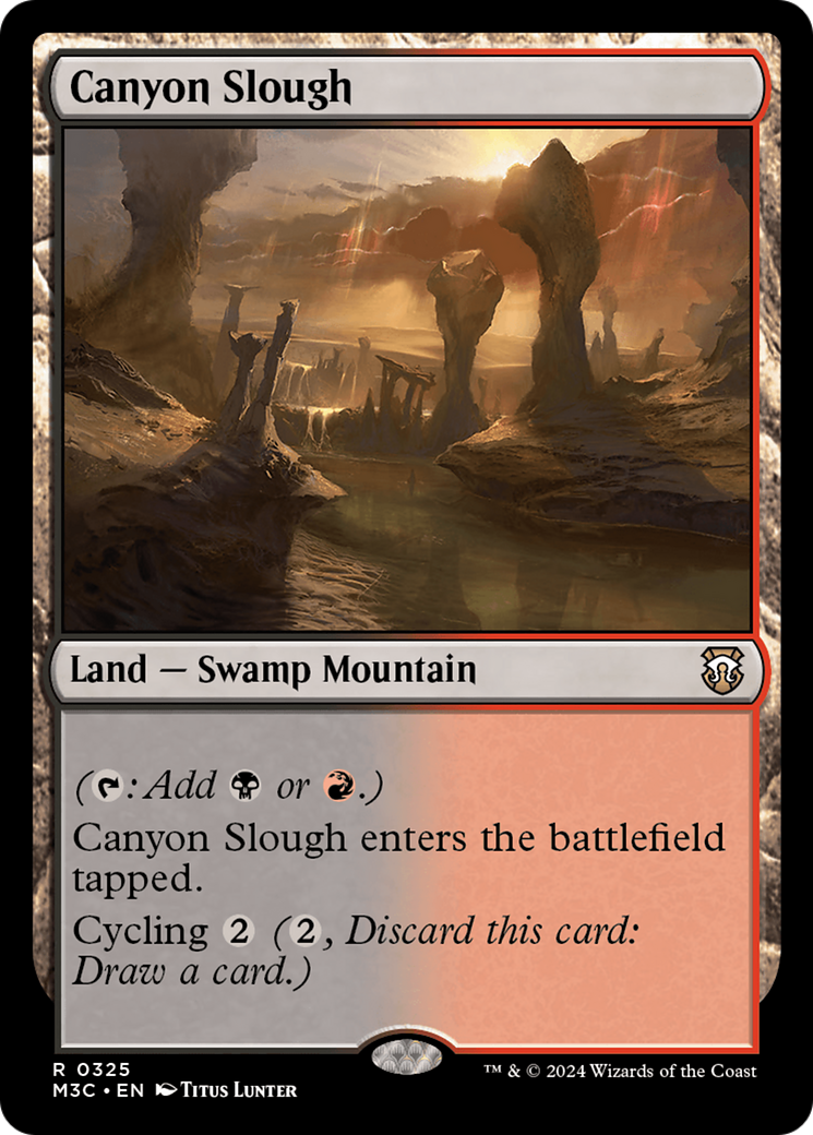 Canyon Slough (Ripple Foil) [Modern Horizons 3 Commander] | Gate City Games LLC