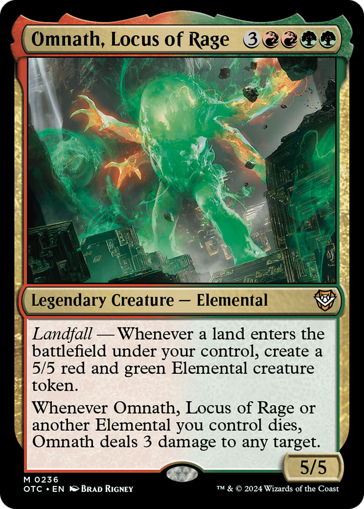 Omnath, Locus of Rage [Outlaws of Thunder Junction Commander] | Gate City Games LLC