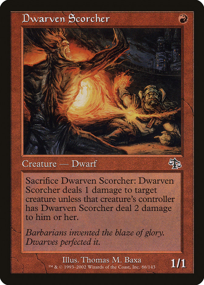 Dwarven Scorcher [Judgment] | Gate City Games LLC