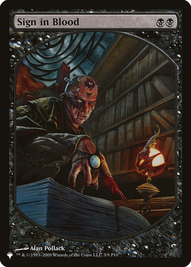 Sign in Blood [The List] | Gate City Games LLC