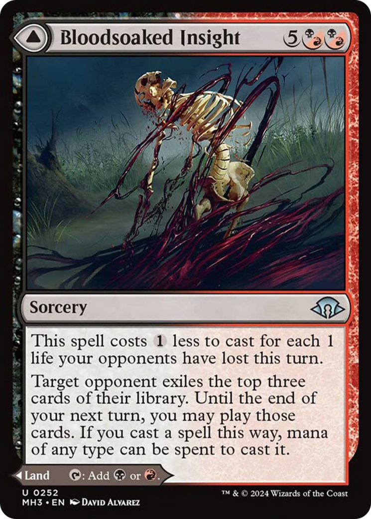 Bloodsoaked Insight // Sanguine Morass [Modern Horizons 3] | Gate City Games LLC