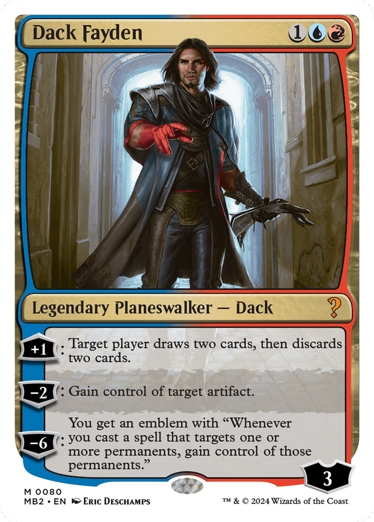 Dack Fayden (White Border) [Mystery Booster 2] | Gate City Games LLC