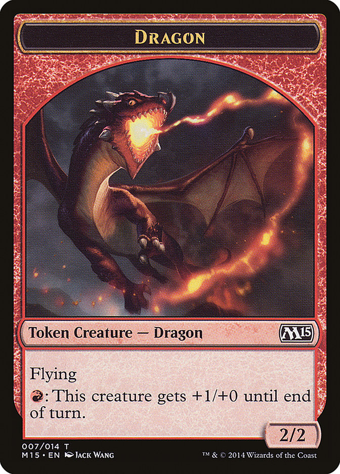 Dragon Token [Magic 2015 Tokens] | Gate City Games LLC