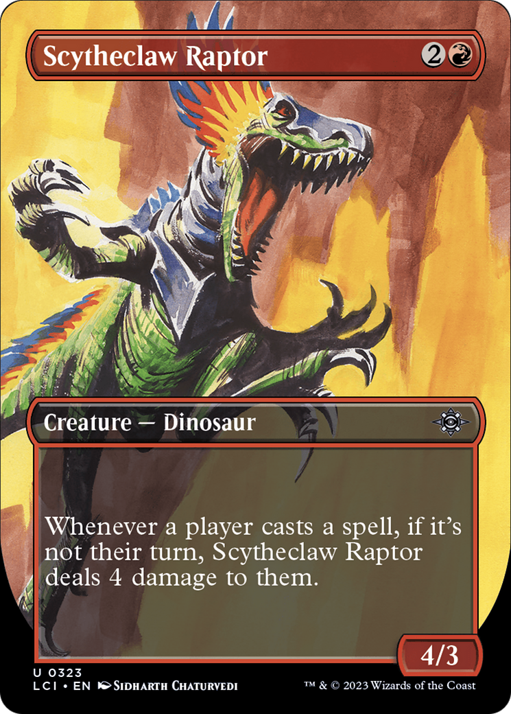 Scytheclaw Raptor (Borderless) [The Lost Caverns of Ixalan] | Gate City Games LLC