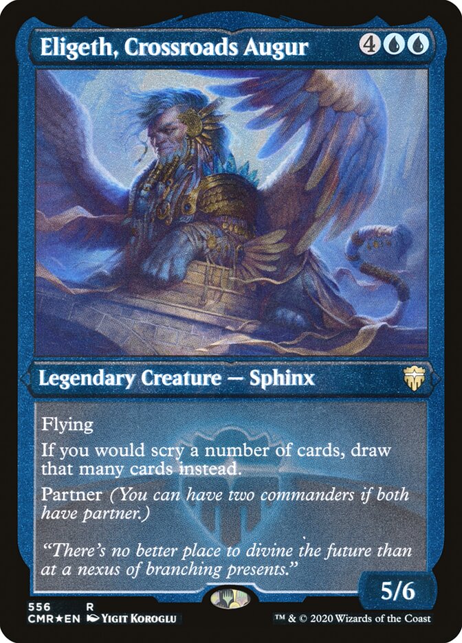 Eligeth, Crossroads Augur (Etched) [Commander Legends] | Gate City Games LLC