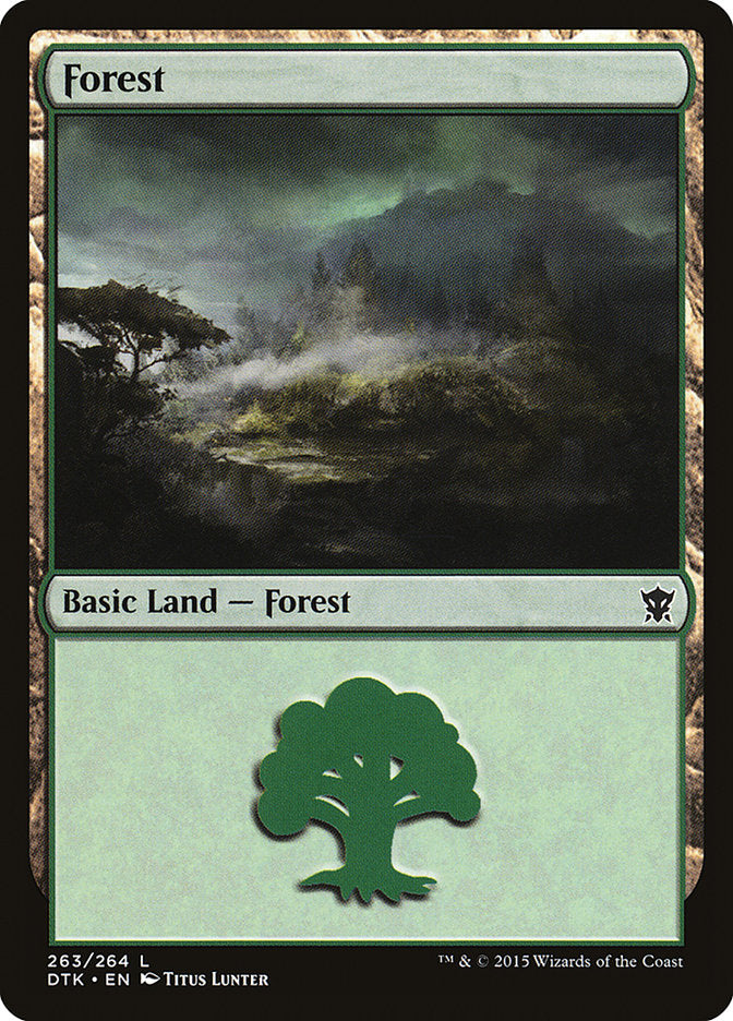 Forest (263) [Dragons of Tarkir] | Gate City Games LLC