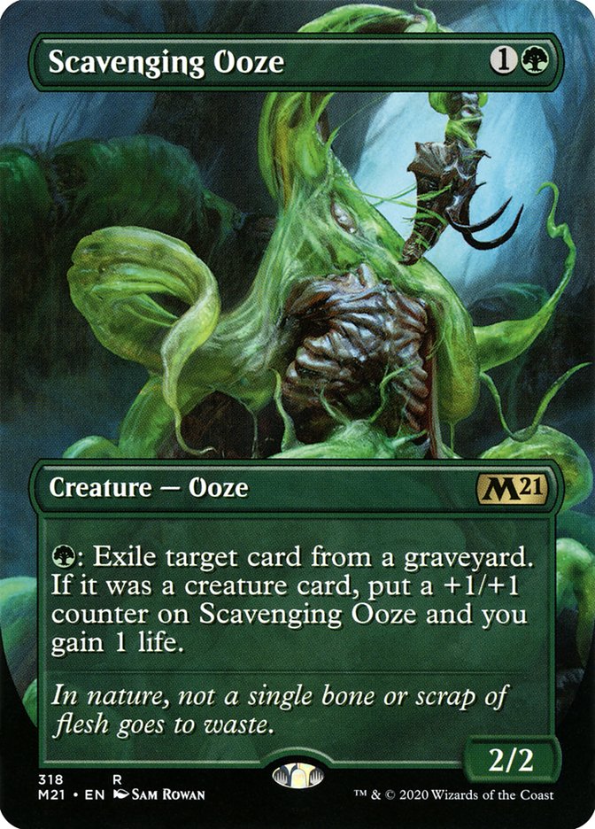 Scavenging Ooze (Borderless Alternate Art) [Core Set 2021] | Gate City Games LLC