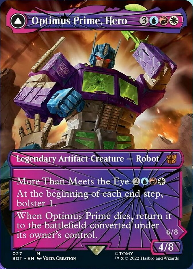Optimus Prime, Hero // Optimus Prime, Autobot Leader (Shattered Glass) [Transformers] | Gate City Games LLC