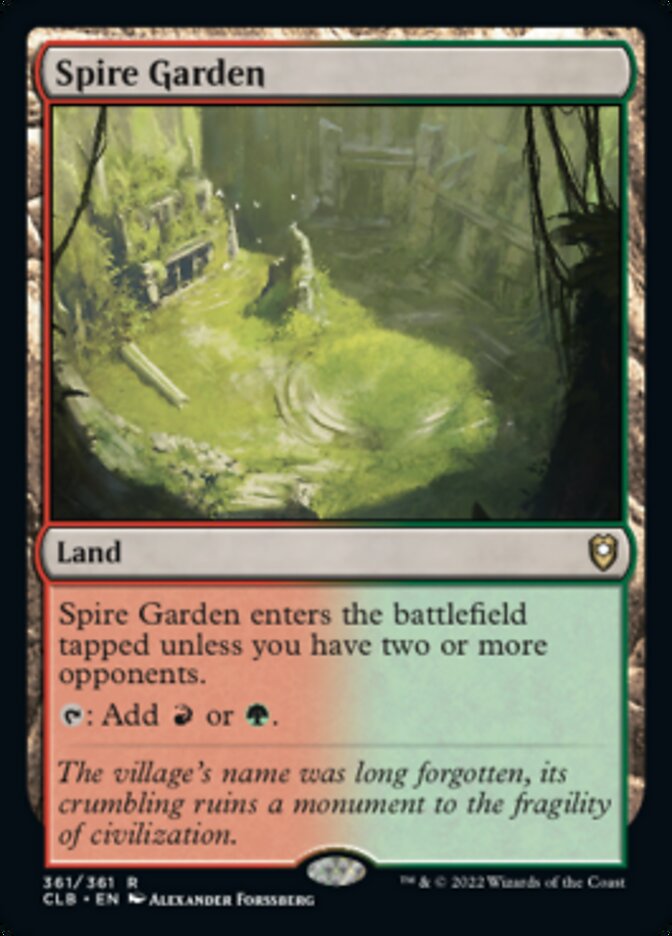 Spire Garden [Commander Legends: Battle for Baldur's Gate] | Gate City Games LLC