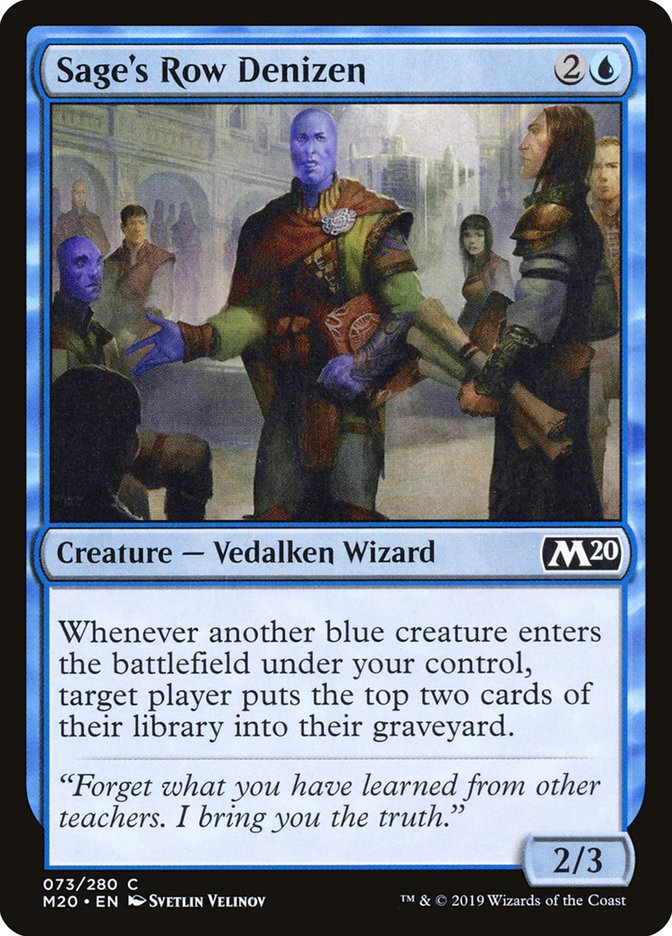 Sage's Row Denizen [Core Set 2020] | Gate City Games LLC