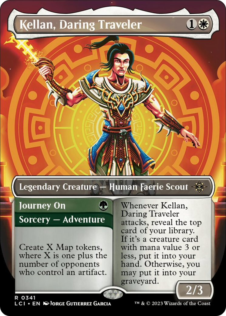 Kellan, Daring Traveler (Borderless) [The Lost Caverns of Ixalan] | Gate City Games LLC