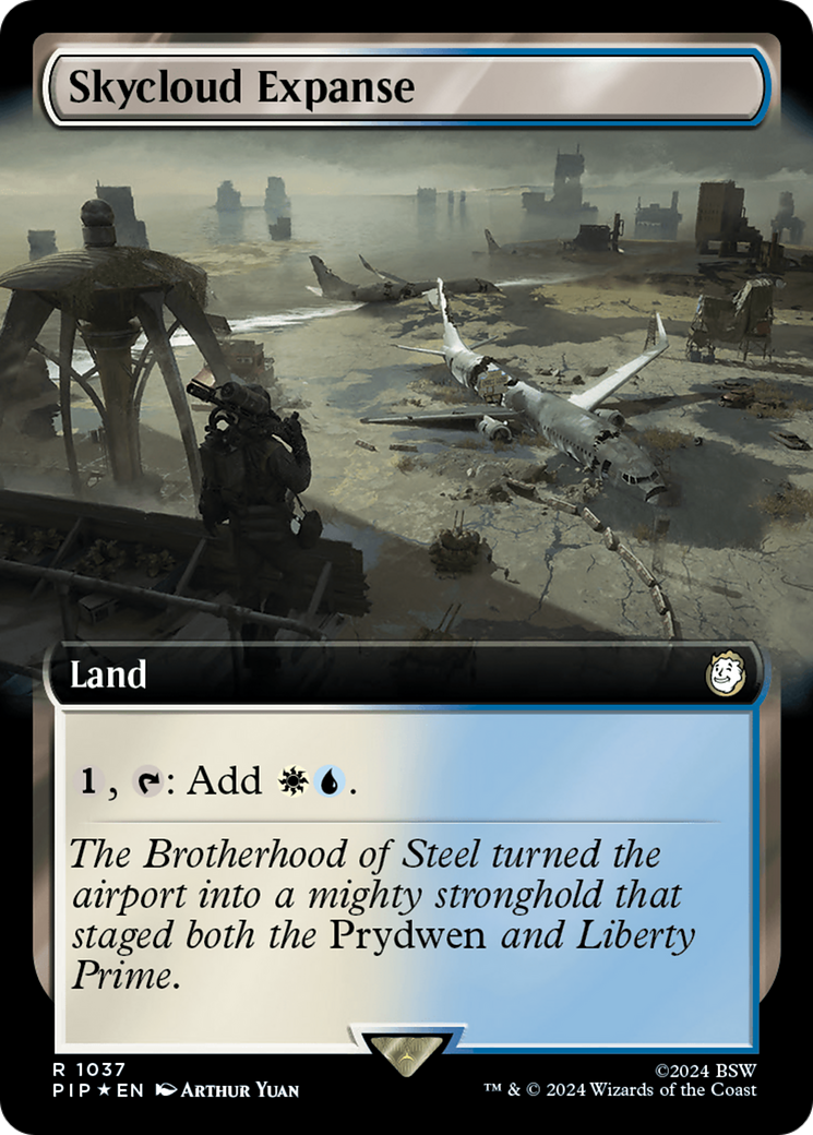Skycloud Expanse (Extended Art) (Surge Foil) [Fallout] | Gate City Games LLC