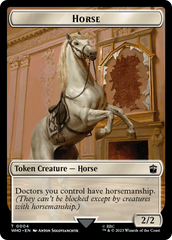 Horse // Soldier Double-Sided Token [Doctor Who Tokens] | Gate City Games LLC
