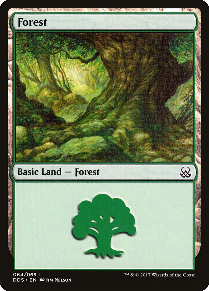 Forest (64) [Duel Decks: Mind vs. Might] | Gate City Games LLC