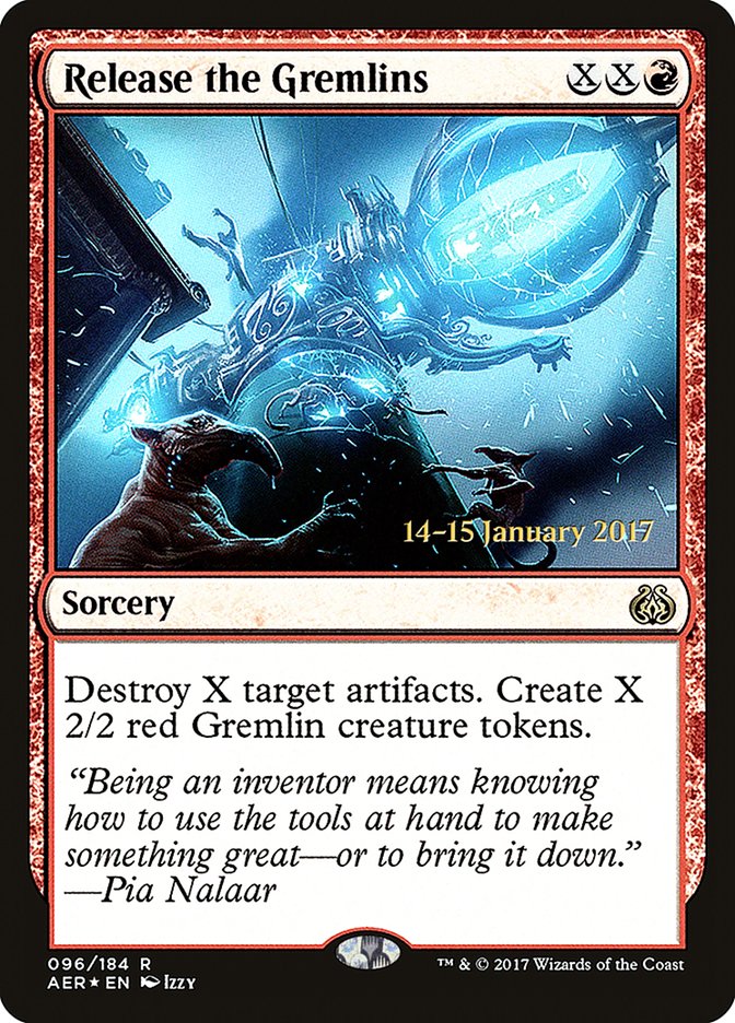 Release the Gremlins [Aether Revolt Prerelease Promos] | Gate City Games LLC