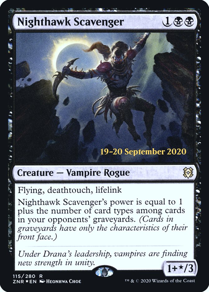 Nighthawk Scavenger [Zendikar Rising Prerelease Promos] | Gate City Games LLC